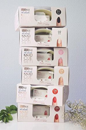Mara Kalıcı Oje Seti 02 White