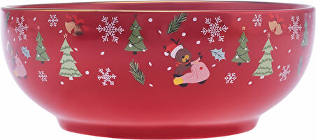 Karaca New Year Yılbaşı Golden Line Salata Kasesi 20 Cm
