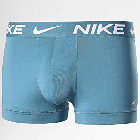 Nike Dri Fit Ultra Stretch 3 Pack Micro 3 lü Paket Kısa Boxer Mavi Yeşil Lacivert