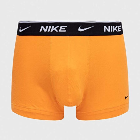 Nike Dri Fit Ultra Stretch 2 Pack Micro 2 li Paket Kısa Boxer Turuncu Lacivert