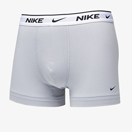 Nike Dri Fit Ultra Stretch 3 Pack Micro 3 lü Paket Kısa Boxer Siyah Gri Mavi