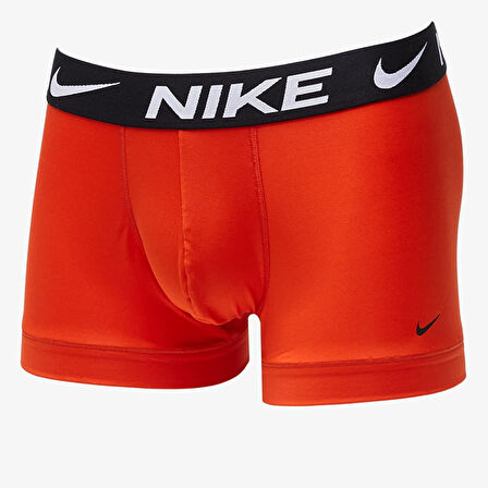 Nike Dri Fit Ultra Stretch 3 Pack Micro 3 lü Paket Kısa Boxer Siyah Kırmızı Beyaz