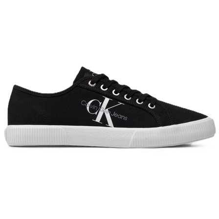 Calvin Klein ESS Vulcanized Low  Loceup Mens Sneaker Erkek Günlük Spor Ayakkabı Siyah-Beyaz