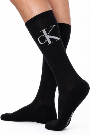 Calvin Klein Jeans Organik Cotton 2 Pack Sock Black Pamuklu Bilek Çorap 2 li Pkt Siyah