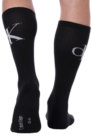 Calvin Klein Jeans Organik Cotton 2 Pack Sock Black Pamuklu Bilek Çorap 2 li Pkt Siyah