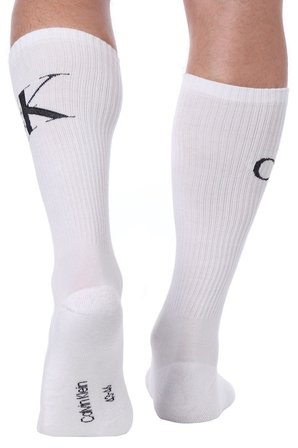 Calvin Klein Jeans Organik Cotton 2 Pack Sock White Pamuklu Patik Bilek Çorap 2 li Pkt Beyaz