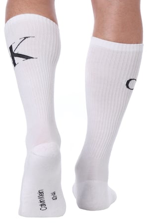 Calvin Klein Jeans Organik Cotton 2 Pack Sock White Pamuklu Patik Bilek Çorap 2 li Pkt Beyaz