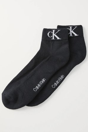 Calvin Klein Jeans Organik Cotton 2 Pack Sock Black Pamuklu Patik Soket Çorap 2 li Pkt Siyah