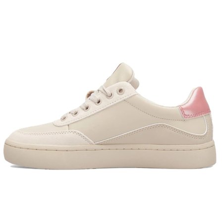 Calvin Klein Classic Cupsole Low Leather Womens Sneaker Hakiki Deri Kadın Günlük Spor Ayakkabı Bej