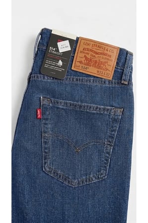 514 Paça Erkek Kot Pantolon 00514-0004- Likralı esnek kumaş koyuMavi / 33/30