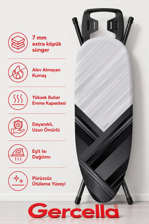 (HEDİYELİ) PRO CROWN ÜTÜ MASASI KILIFI BEZİ ÖRTÜSÜ