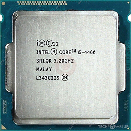 INTEL Core i5-4460 Soket 1150 3.2 GHz 6MB Önbellek 22nm İşlemci Fansız Tray İşlemci