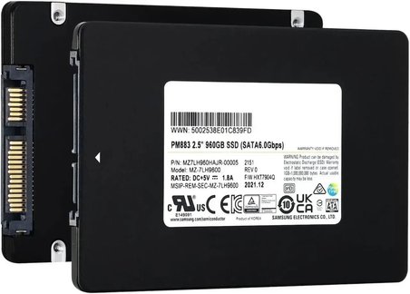 HPE PM883 960GB Sata 6Gbps 2.5'' Server Sunucu SSD MZ-7LH9600 MZ7LH960HAJR-00AH3 MK0960GFDKT P41887-002
