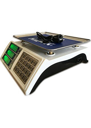 Hawk Serisi Sayım Yapma Özellikli Bakkal Manav Mutfak Tartısı 60 kg 5 gr Hassasiyetli Terazi