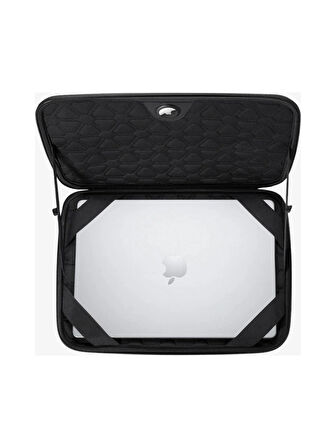 Spigen MacBook Pro 14'' Uyumlu Taşıma Çantası Rugged Armor Pro Pouch Black - AFA04270