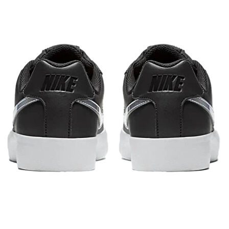 Nike Court Royale Ac Leather Sneaker Hakiki Deri Günlük Spor Ayakkabı Siyah Gri Swoosh