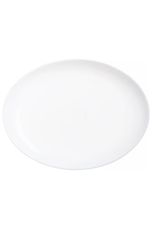 TEMPERLİ CAM OVAL BEYAZ  SERVİS TABAĞI 33CM 