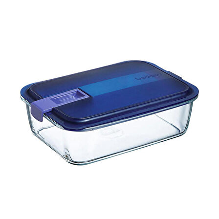 Luminarc Temp Easy Box Rectangular+Blue