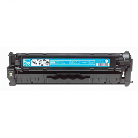 Hp CC531A (304A) Kutusuz Mavi Orjinal Toner