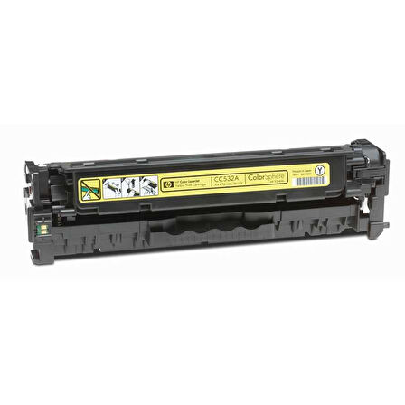 Hp CC532A (304A) Kutusu Hasarlı Sarı Orjinal Toner