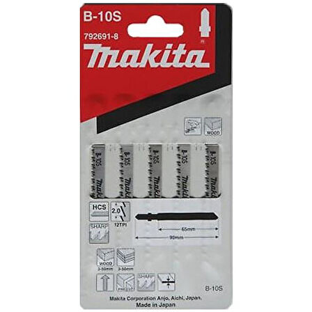 Makita 792691-8 Dekupaj Testere Bıçağı 5 li