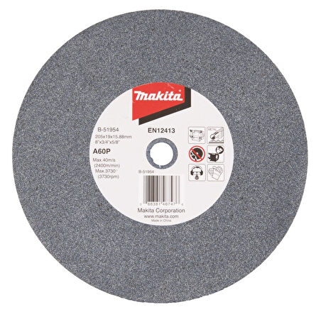 MAKİTA 205x19x15,8 mm NK Bileme Taşı 60 kum GB 801  İçin (B-51954)