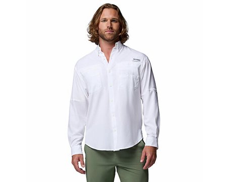 Columbia Tamiami ii Ls Shirt Erkek Günlük Gömlek 1286061100 Beyaz