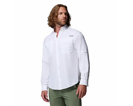 Columbia Tamiami ii Ls Shirt Erkek Günlük Gömlek 1286061100 Beyaz