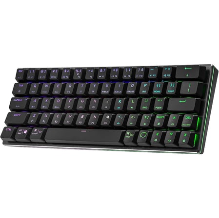 Cooler Master SK622%60 Kablosuz Bluetooth Uzay Gri Mekanik Mavi Switch Düşük Profilli Oyun Klavyesi