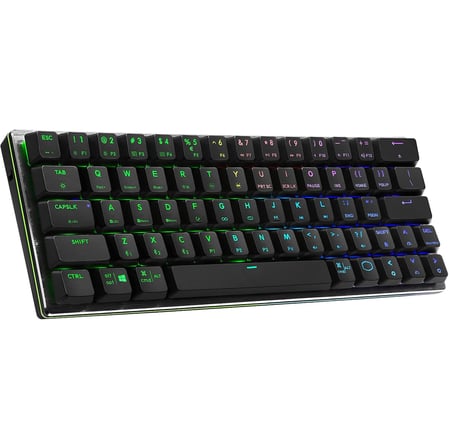 Cooler Master SK622%60 Kablosuz Bluetooth Uzay Gri Mekanik Mavi Switch Düşük Profilli Oyun Klavyesi