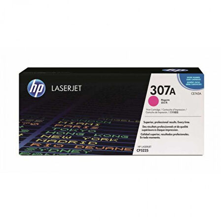 Hp CE743A (307A) Kutusu Hasarlı Kırmızı Orjinal Toner