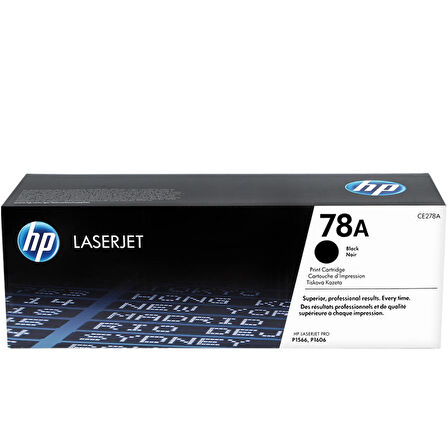 Hp CE278A (78A) Kutusu Hasarlı Siyah Orjinal Toner