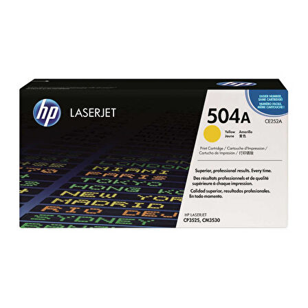 Hp CE252A (504A) Sarı Orjinal Toner