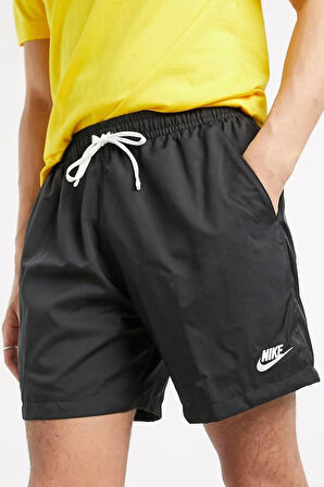 Nike Sportswear Men's Woven Short Erkek Astarlı Deniz Şortu Siyah