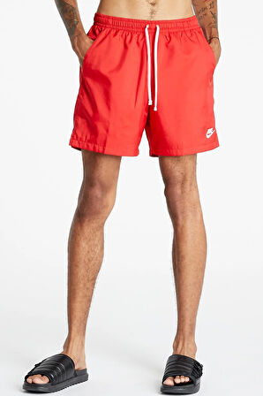 Nike Sportswear Men's Woven Short Erkek Astarlı Deniz Şortu Kırmızı