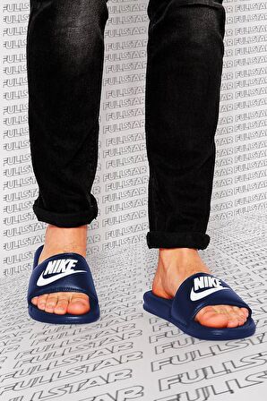 Nike Futura Benassi Slide Hard Blue Unisex Tek Bantlı Tek Bantlı Lacivert