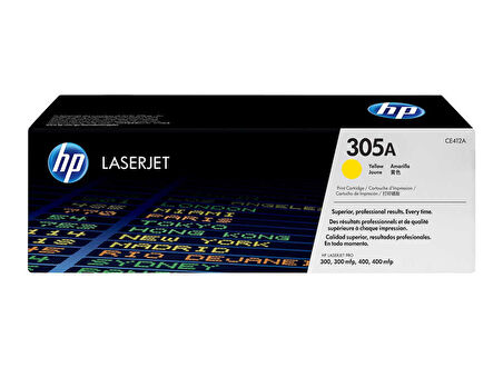 Hp CE412A (305A) Kutusu Hasarlı Sarı Orjinal Toner