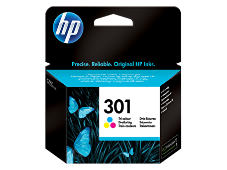 HP CH562EE (301) UC RENKLI MUREKKEP KARTUSU 165 SAYFA