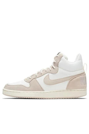 Nike Court Borough Mid Kadın Spor Ayakkabı Krem
