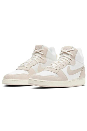 Nike Court Borough Mid Kadın Spor Ayakkabı Krem