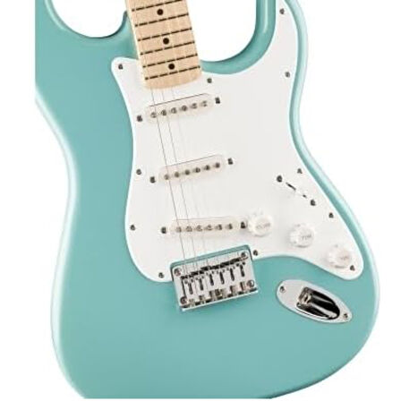 Squier Sonic Limited Edition Stratocaster Hard Tail Akçaağaç Klavye Tropical Turquoise Elektro Gitar
