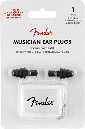 Fender Musician Series Black Ear Plugs Kulak Tıkaçları