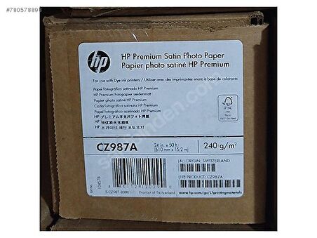 Cz987A Hp Satin Fotoğraf Kağıdı 610Mmx15.2M