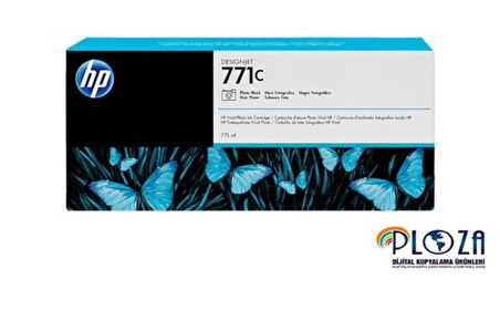 Hp 771C Photo Black 775Ml Plotter Kartuşu B6Y13A Yeni Tarih
