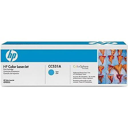 Hp CC531A (304A) Mavi Orjinal Toner 