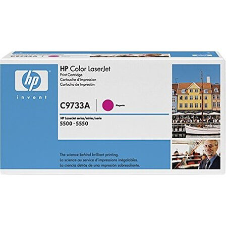 Hp C9733A (645A) Kırmızı Mavi Beyaz Kutu Orjinal Toner 
