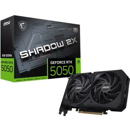MSI GEFORCE RTX 5050 8G SHADOW 2X OC 8GB GDDR6 128B DX12 PCIE 5.0 X16 3XDP 1XHDMI