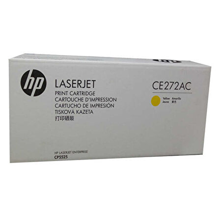 Hp CE272AC (650A) Kutusu Hasarlı Sarı Orjinal Toner