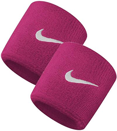 NIKE SWOOSH WRISTBANDS VIVID PINK/WHITE