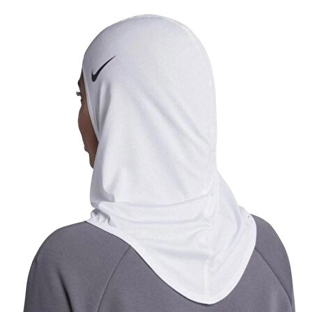 Nike Pro Hijab 2.0 Sporcu Başörtüsü M/L Beyaz N.000.3533.101.ML